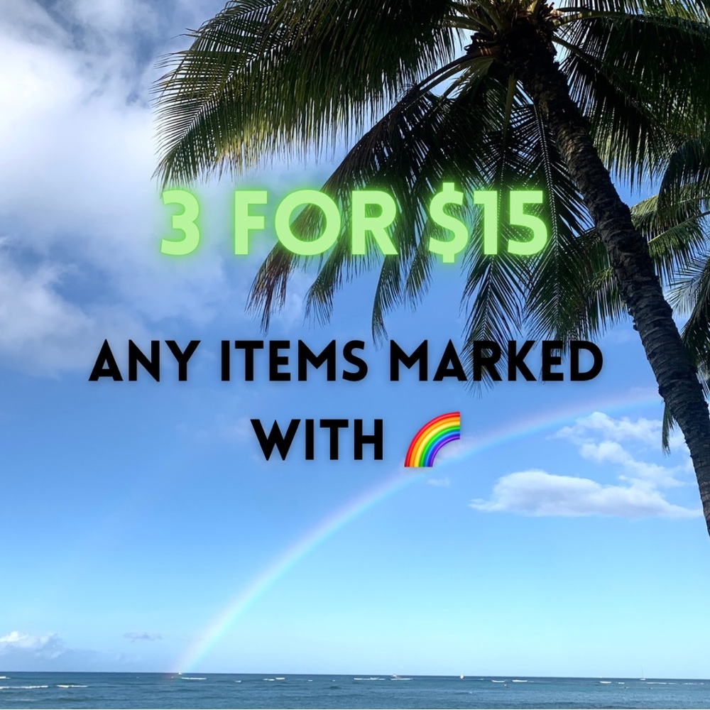 🌈3 for $15